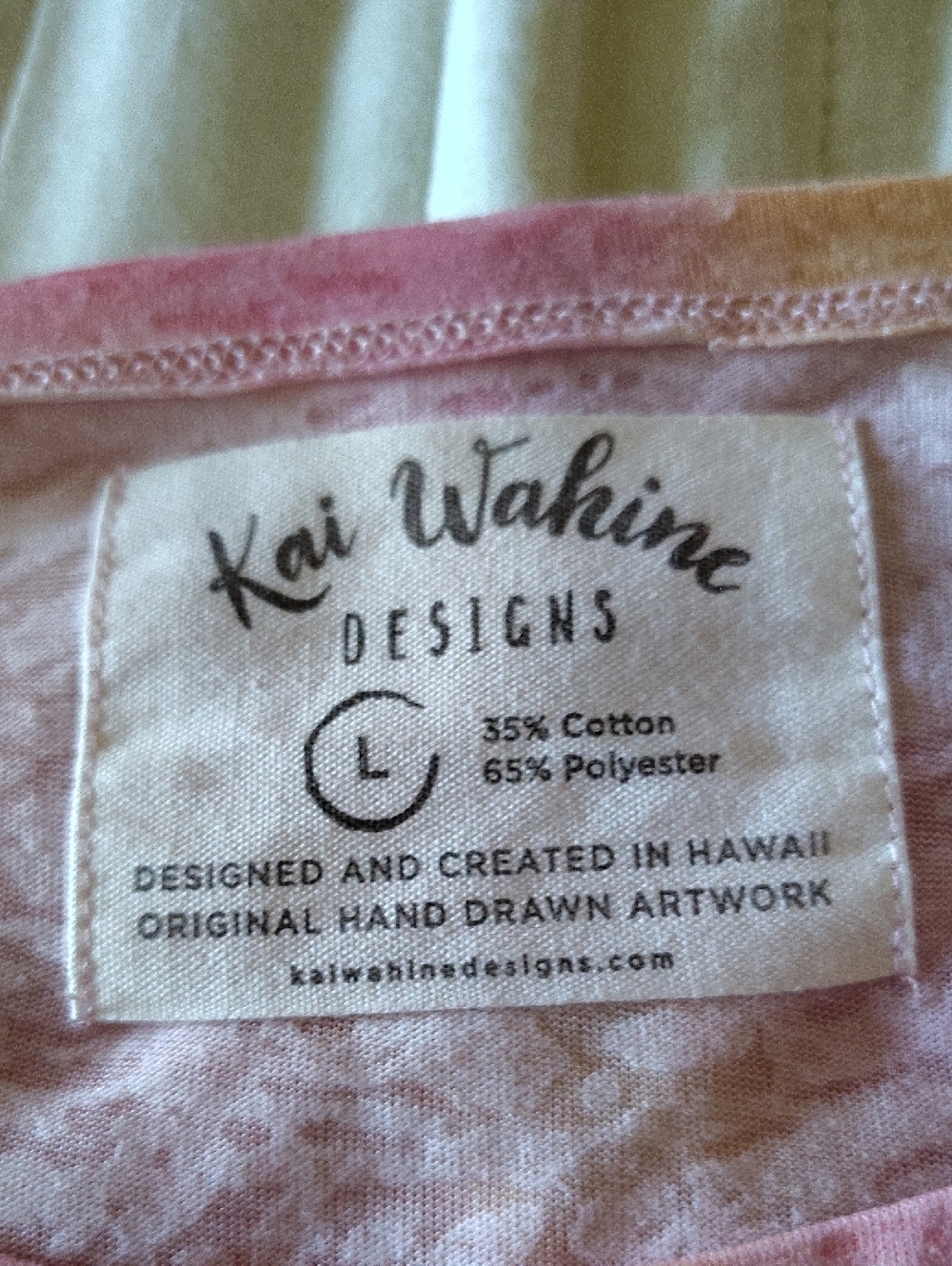 Aloha Hawaii Pink Tie-Dye Short Sleeve Tee - Picture 4 of 6